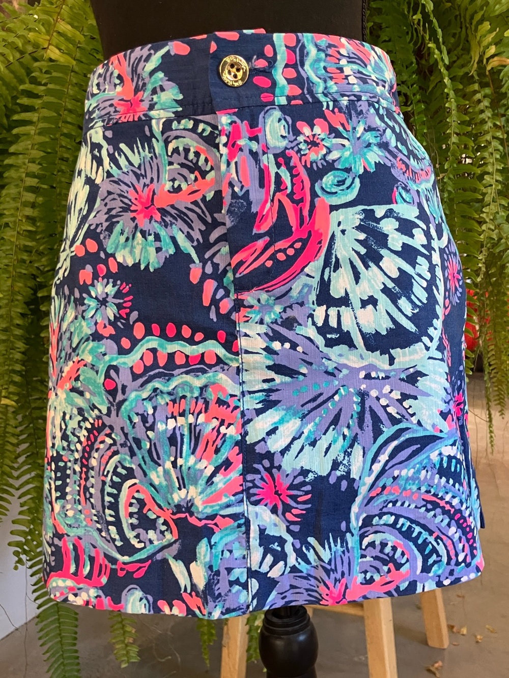 NWOT Lilly Pulitzer Deep Indigo Gypsea Skort 12